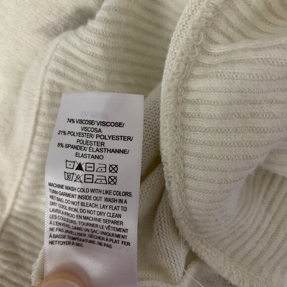 Lucky Brand Cream Star Print Long Sleeve Pullover Sweatshirt 2X Cozy Casual - Picture 6 of 6